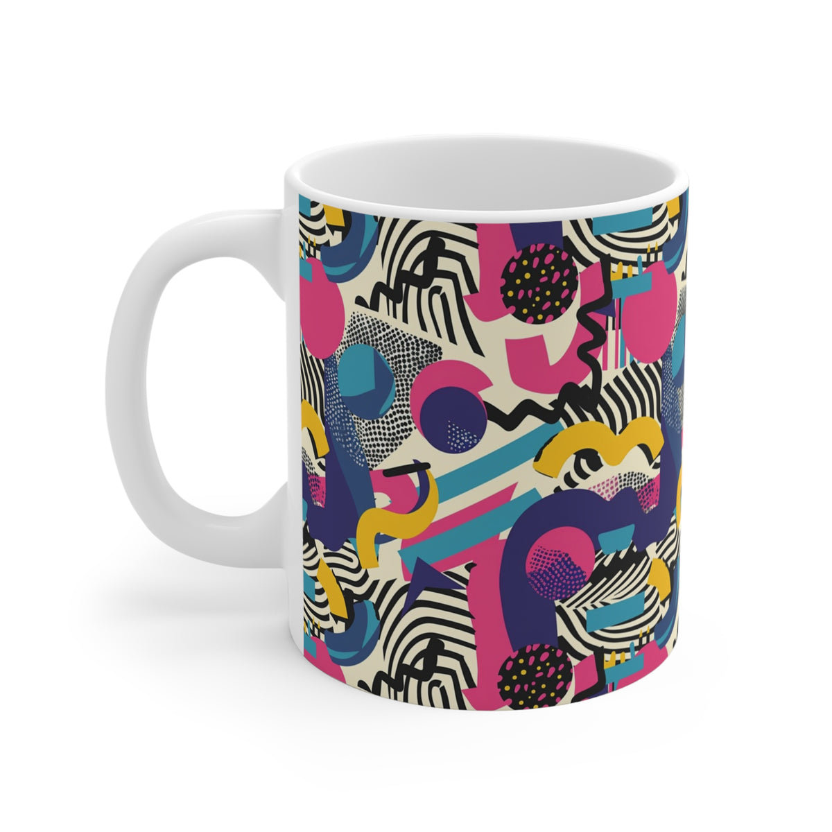 90s Retro Coffee Mug - Full Wrap Design 586