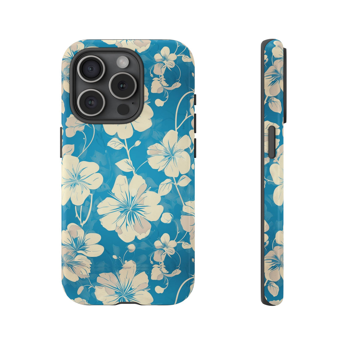 Blue Floral Seamless Pattern Phone Case