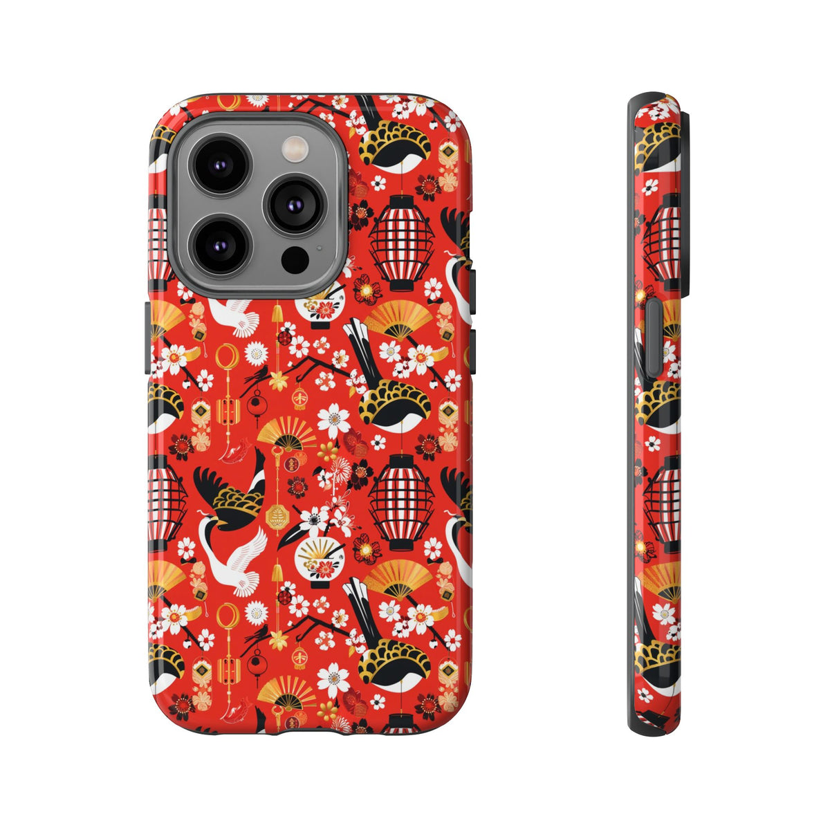 Japanese Pattern Phone Case – Elegant & Timeless Design for Your Phone 056