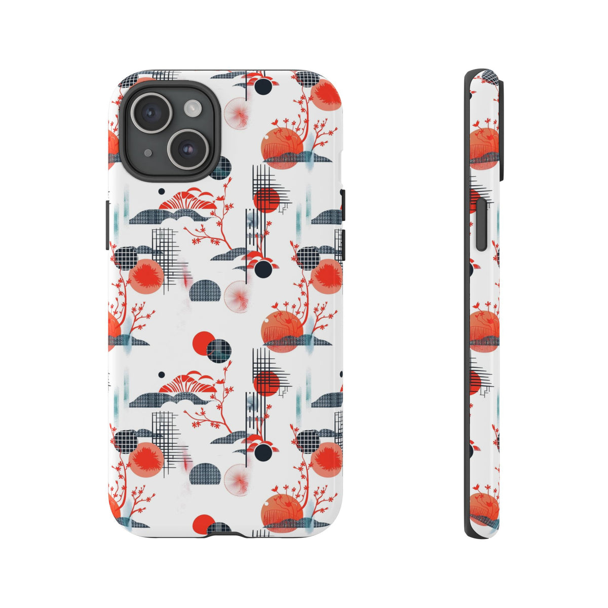 Japanese Pattern Phone Case – Elegant & Timeless Design for Your Phone 082