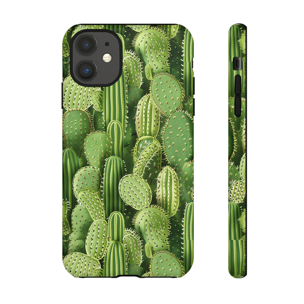 Cactus Embroidery Phone Case – Elegant and Unique Handcrafted Cactus Design