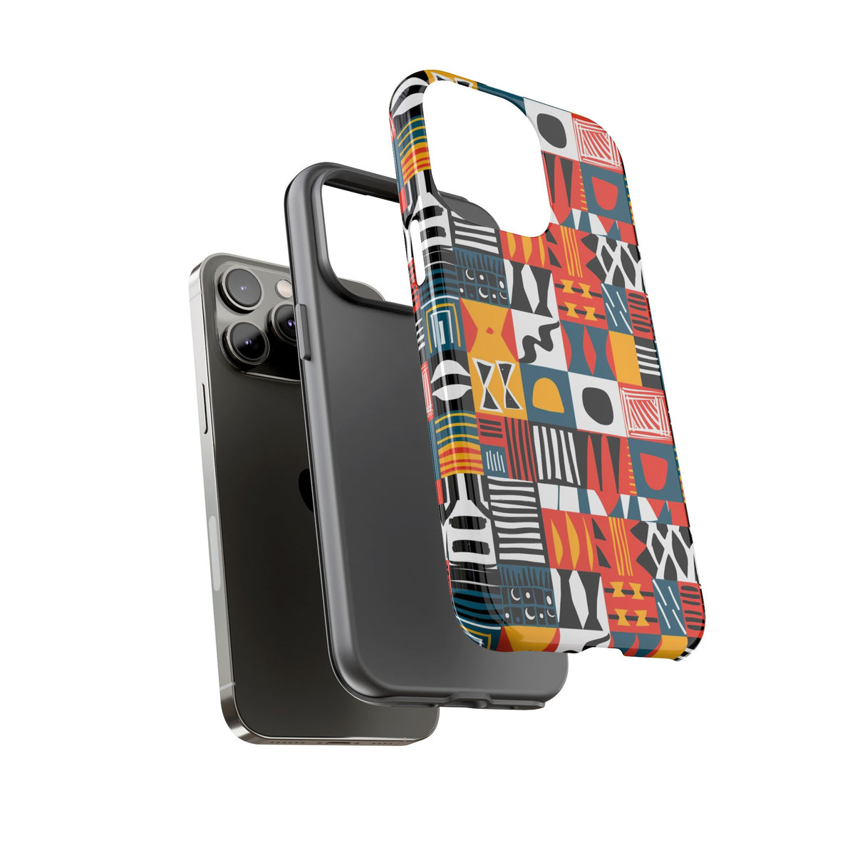 Stylish African Pattern Phone Case – Unique and Vibrant Protection 076