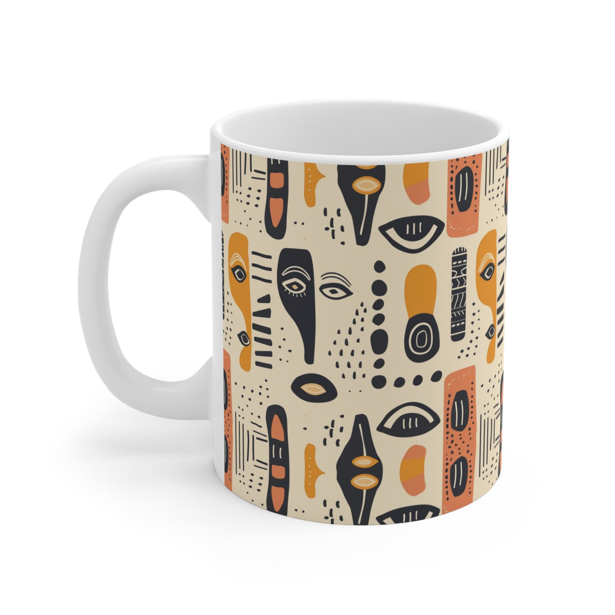 All-Over African Pattern Coffee Mug 658