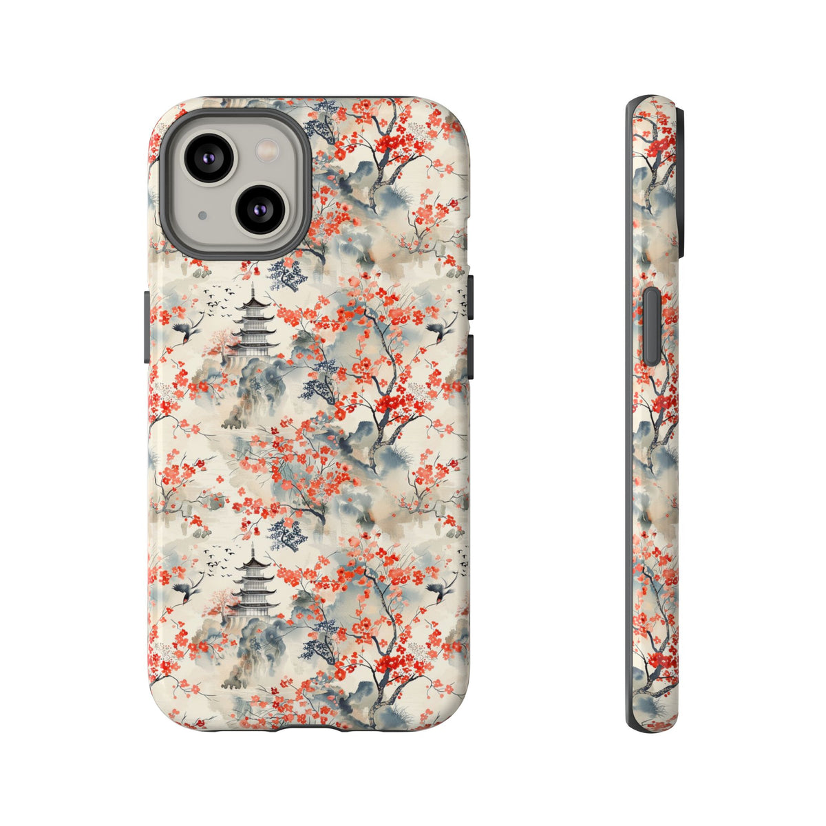 Japanese Style Pattern Phone Case - Elegant & Protective Cover