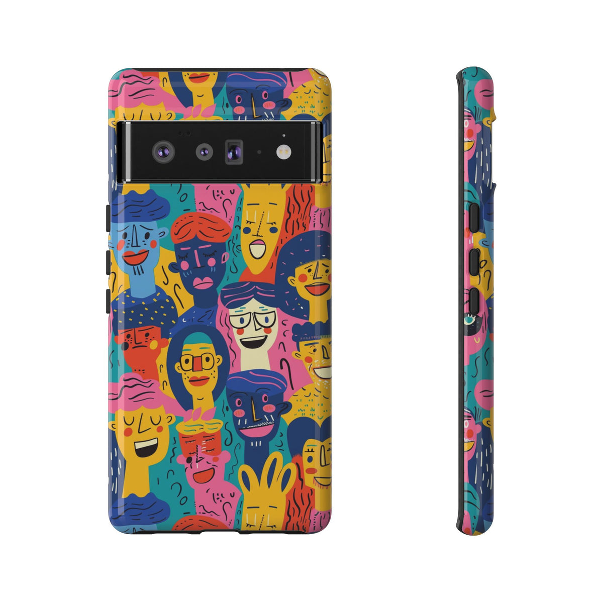 Happy Faces Phone Case – Joyful and Cheerful Design for a Bright Look 6