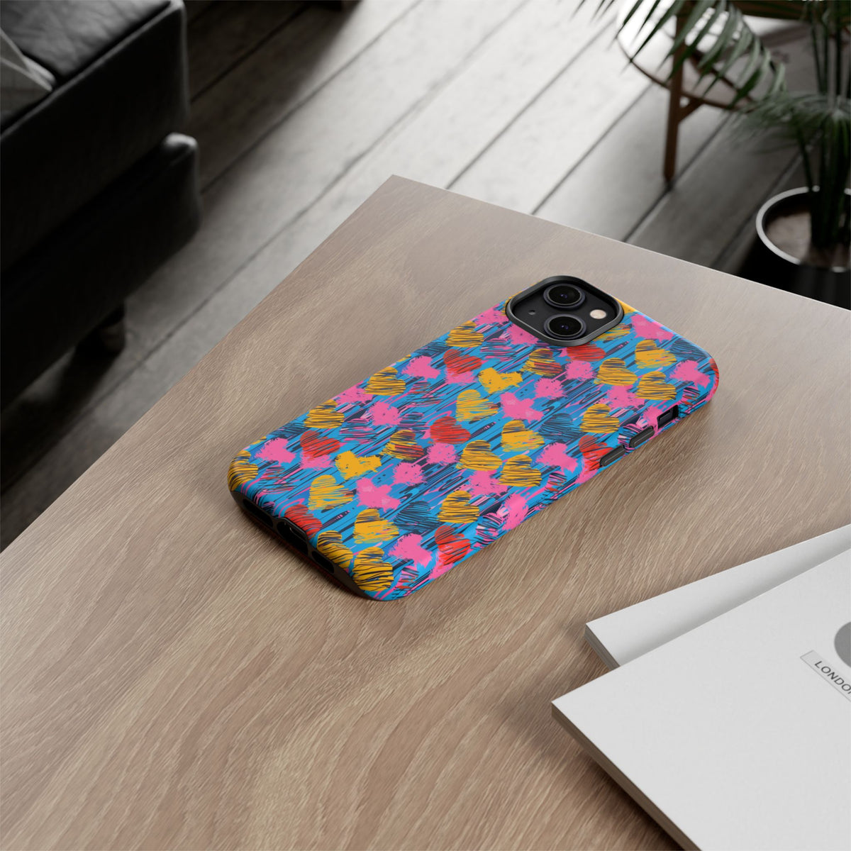 Heart Pattern Phone Case – Stylish & Loving Design for Your Device 262