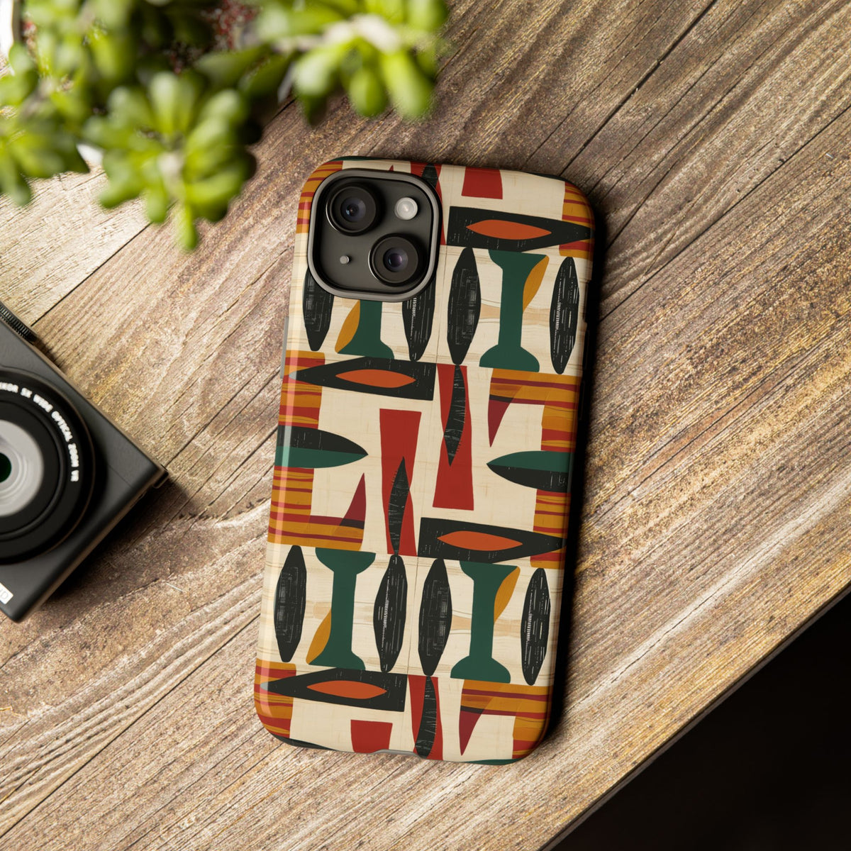 Stylish African Pattern Phone Case – Unique and Vibrant Protection 196