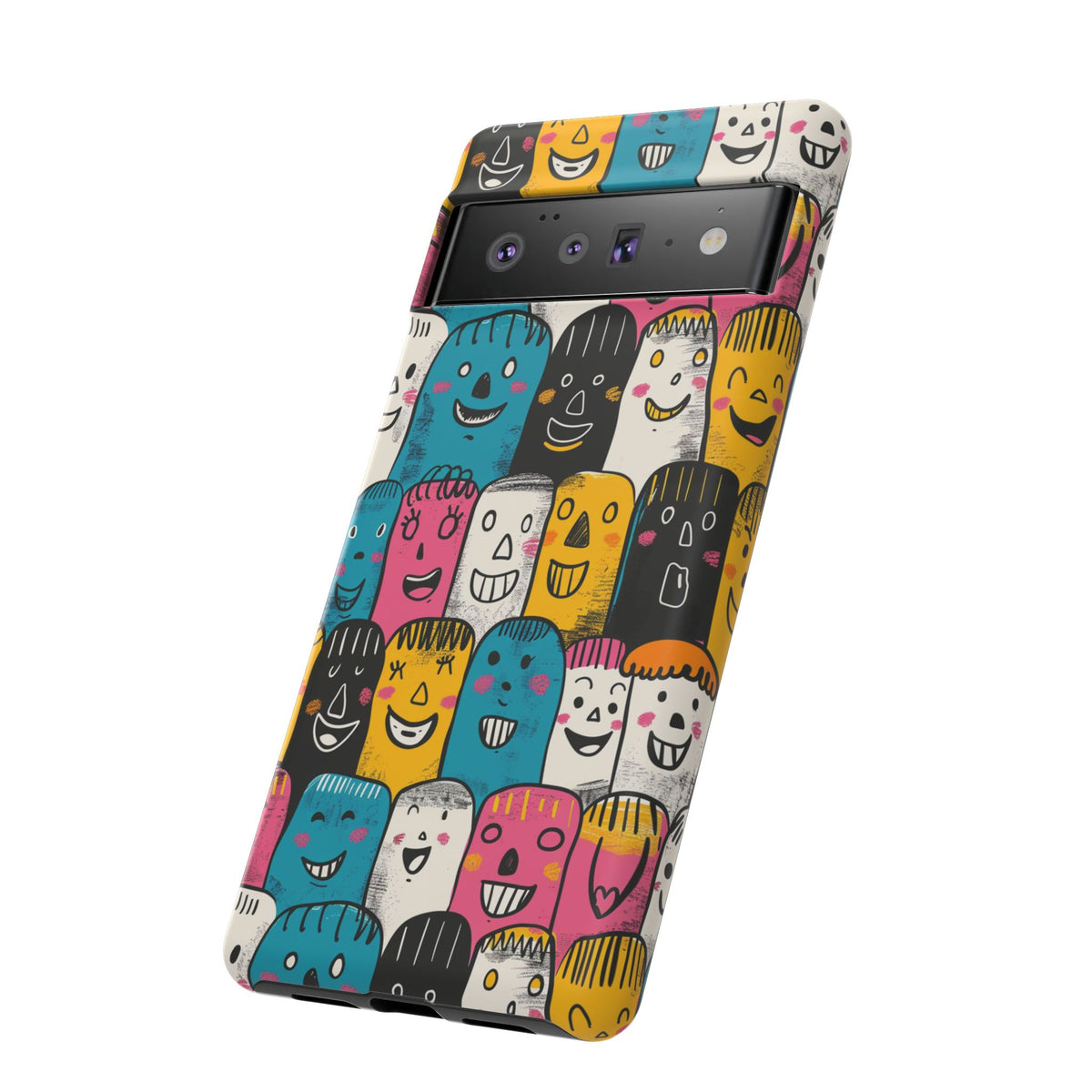 Happy Faces Phone Case – Joyful and Cheerful Design for a Bright Look 5