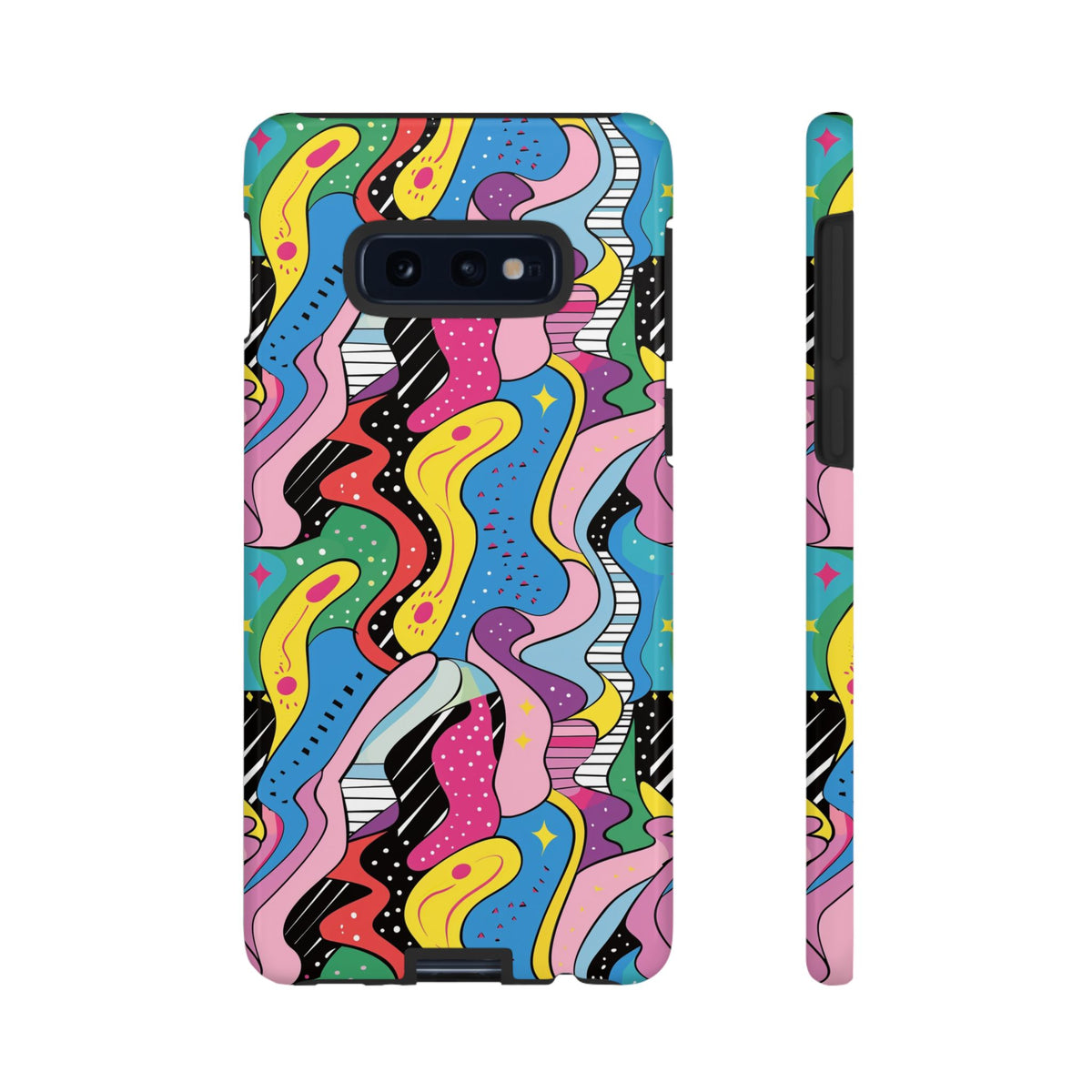 90s Themed Seamless Pattern Phone Case – Embrace Retro Style and Protection 275