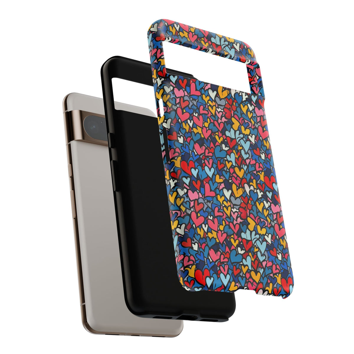 Heart Pattern Phone Case – Stylish & Loving Design for Your Device 820