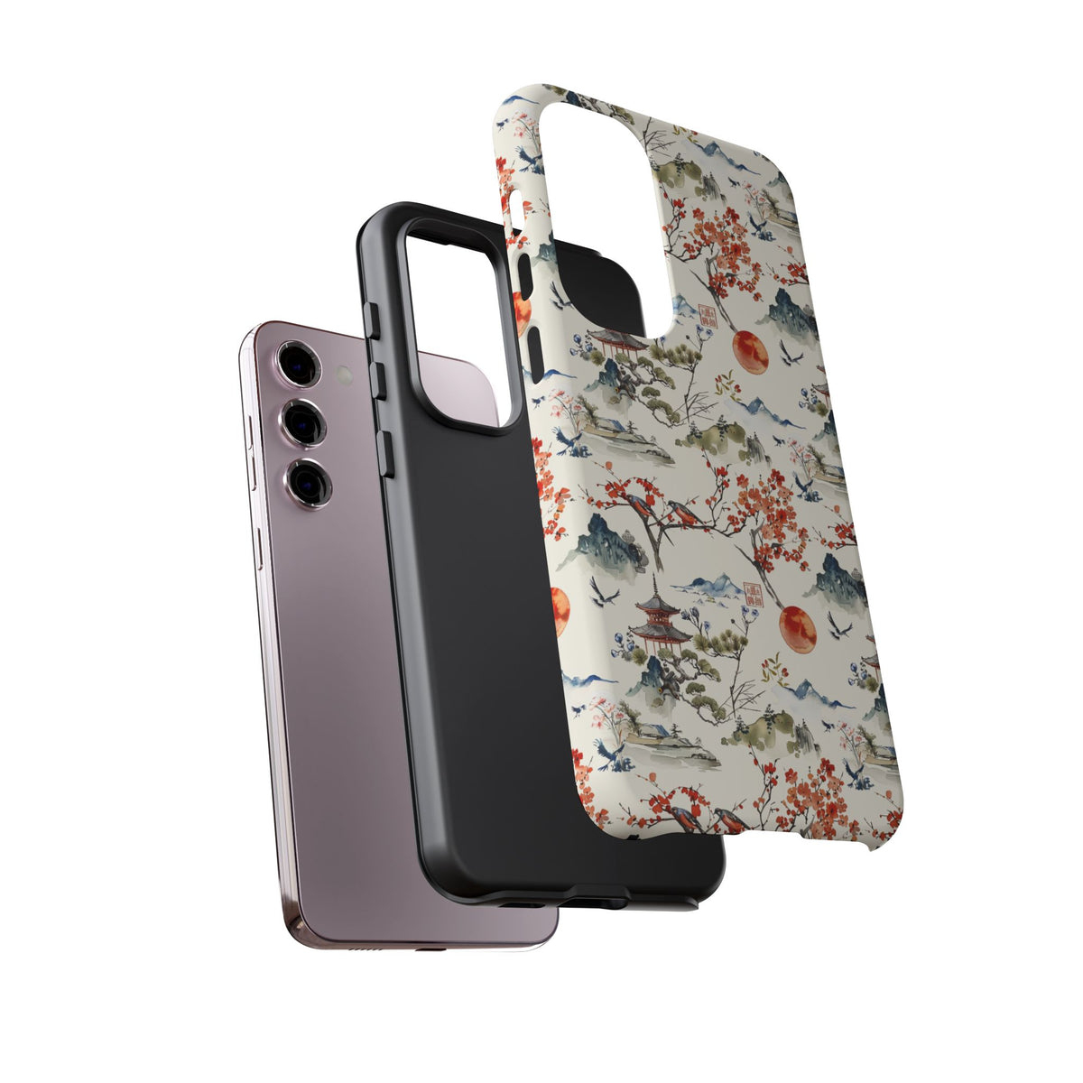 Japanese Pattern Phone Case – Elegant & Timeless Design for Your Phone 120