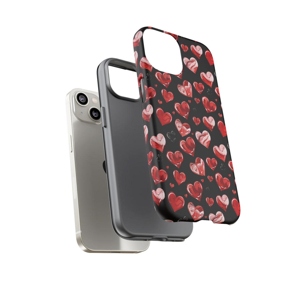 Heart Pattern Phone Case – Stylish & Loving Design for Your Device 365