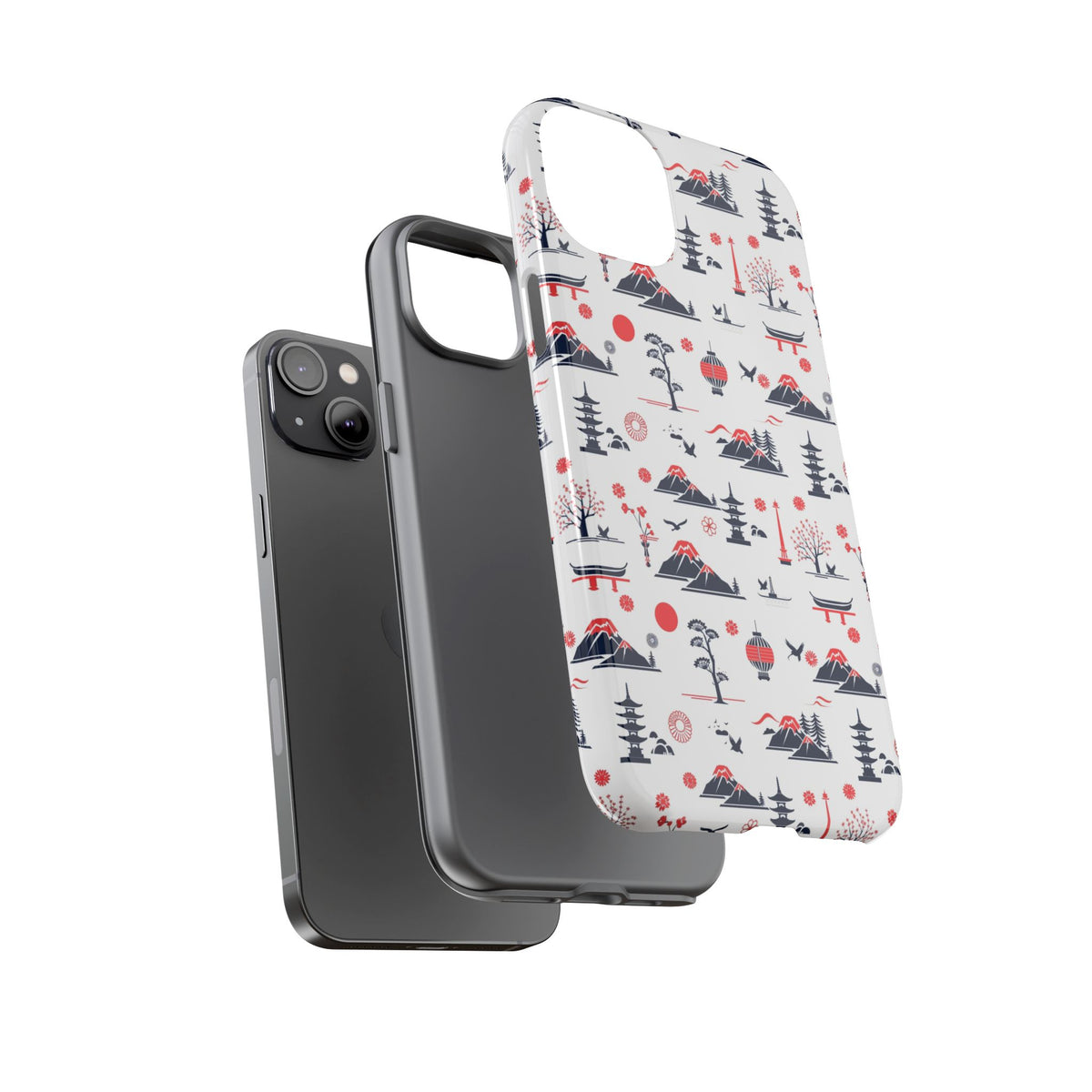 Japanese Pattern Phone Case – Elegant & Timeless Design for Your Phone 079