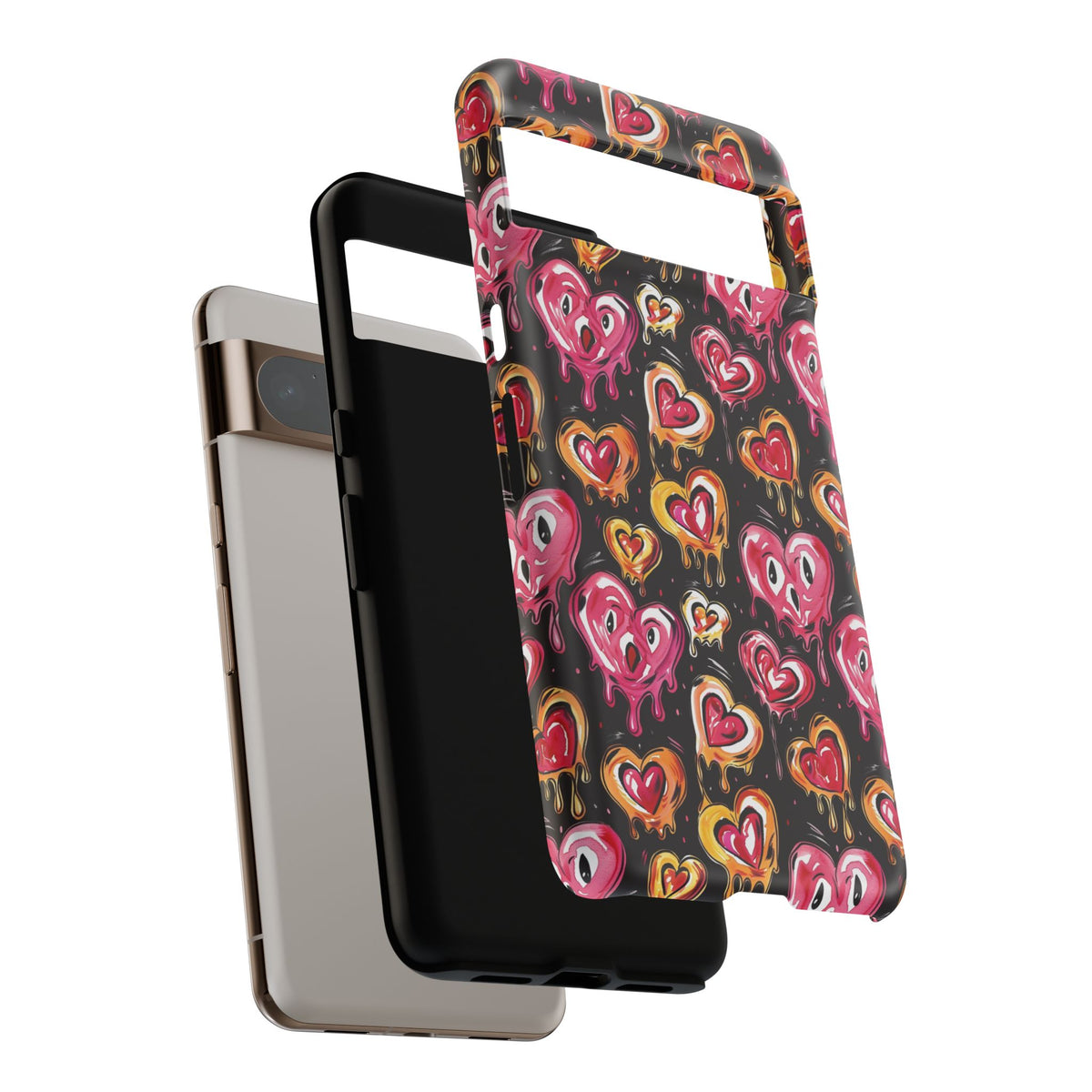 Heart Pattern Phone Case – Stylish & Loving Design for Your Device 361