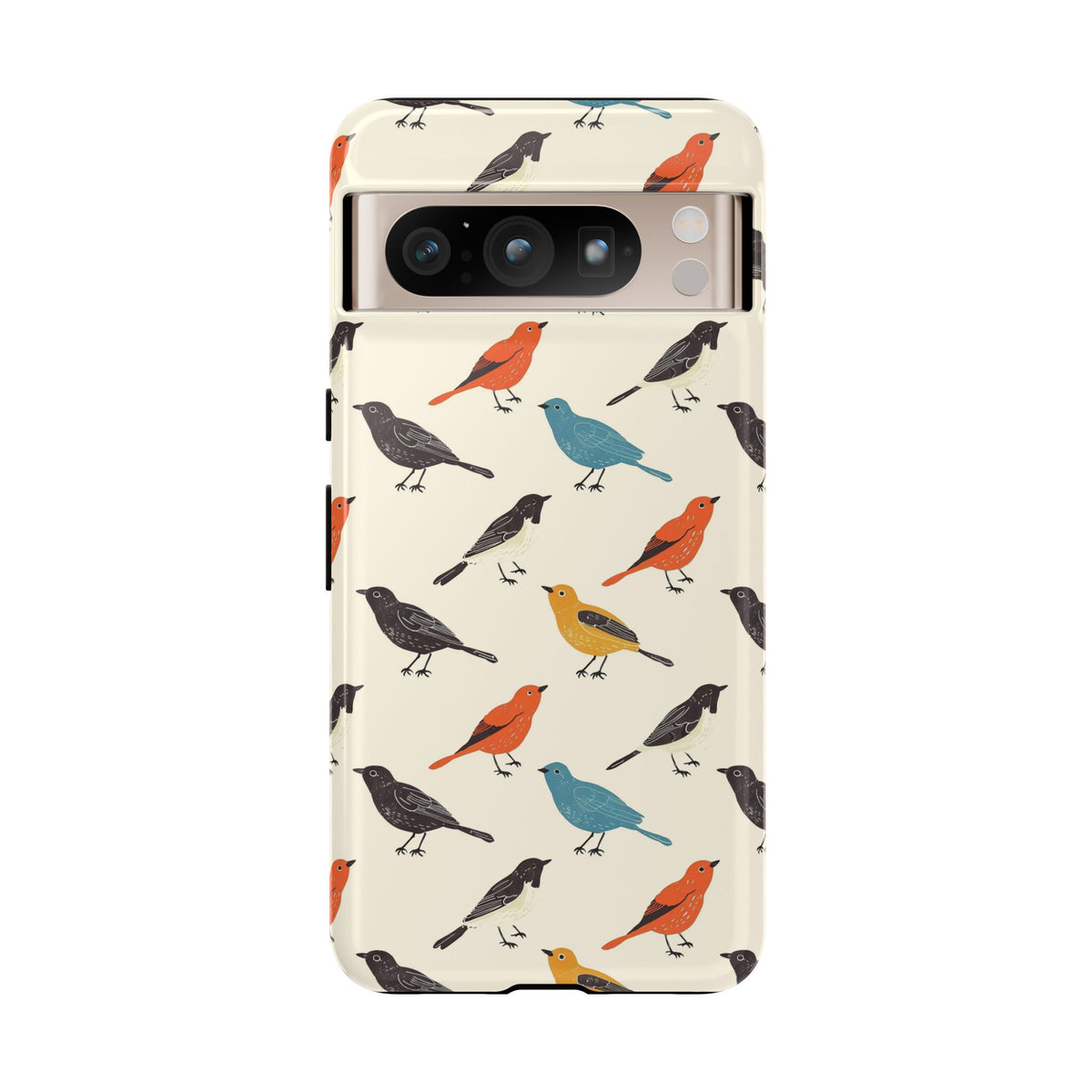 Birds Seamless Pattern Phone Case – Elegant and Timeless Avian Design 5