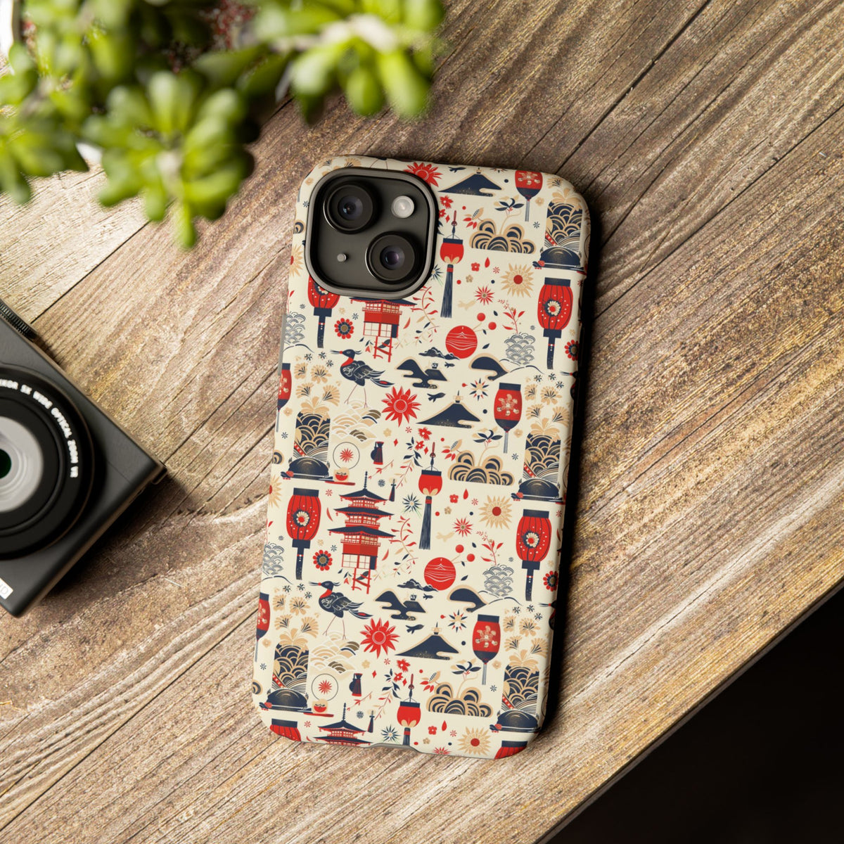 Japanese Pattern Phone Case – Elegant & Timeless Design for Your Phone 024