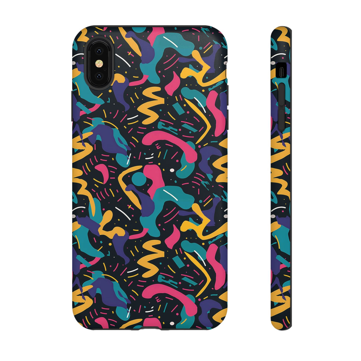 90s Themed Seamless Pattern Phone Case – Embrace Retro Style and Protection 235