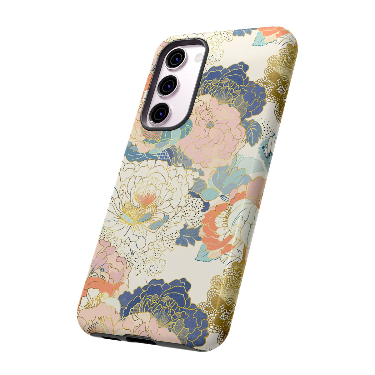 Japanese Blossom Asian Floral Design Phone Case – Elegant Floral Phone Cover 4