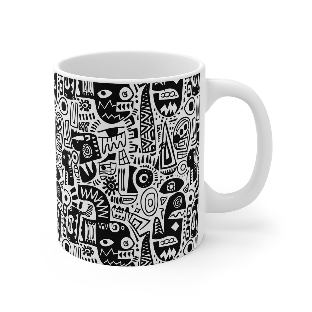 Artistic Doodle Coffee Mug - Sip with Imagination 252
