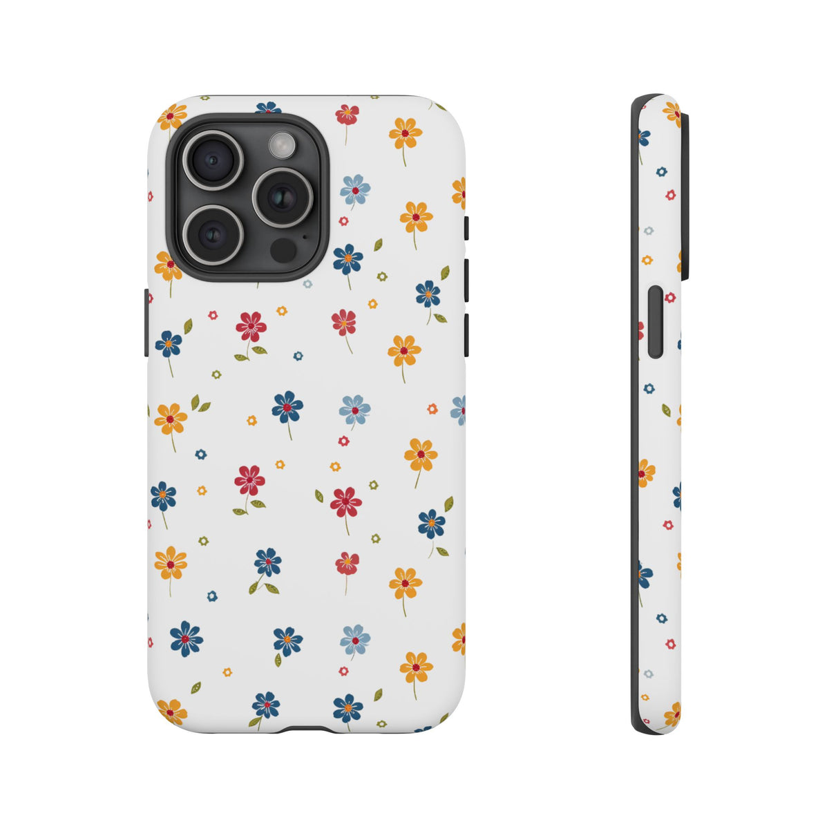 Wild Flowers Garden Stitch Phone Case – Nature-Inspired Floral Design