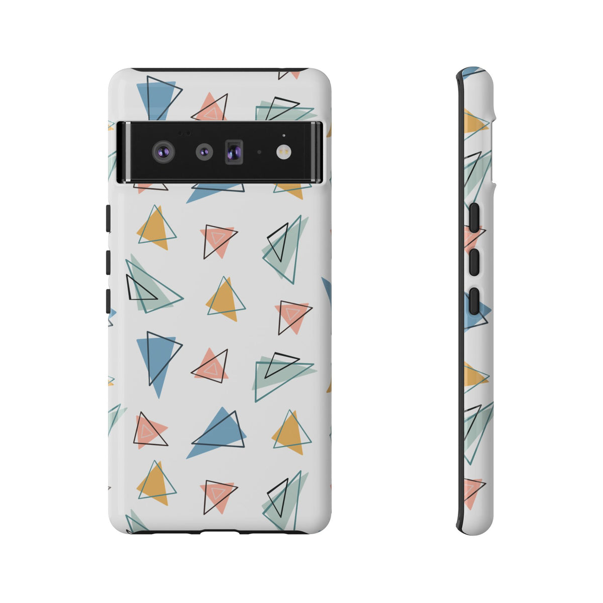 Triangle Pattern Phone Case – Modern & Durable Geometric Design