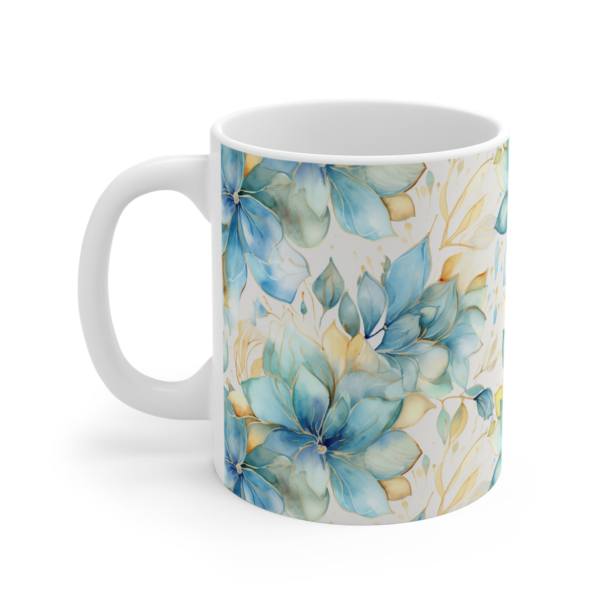 Various Watercolor Design All Over Coffee Mug – Unique Artistic Ceramic Coffee Cup 464