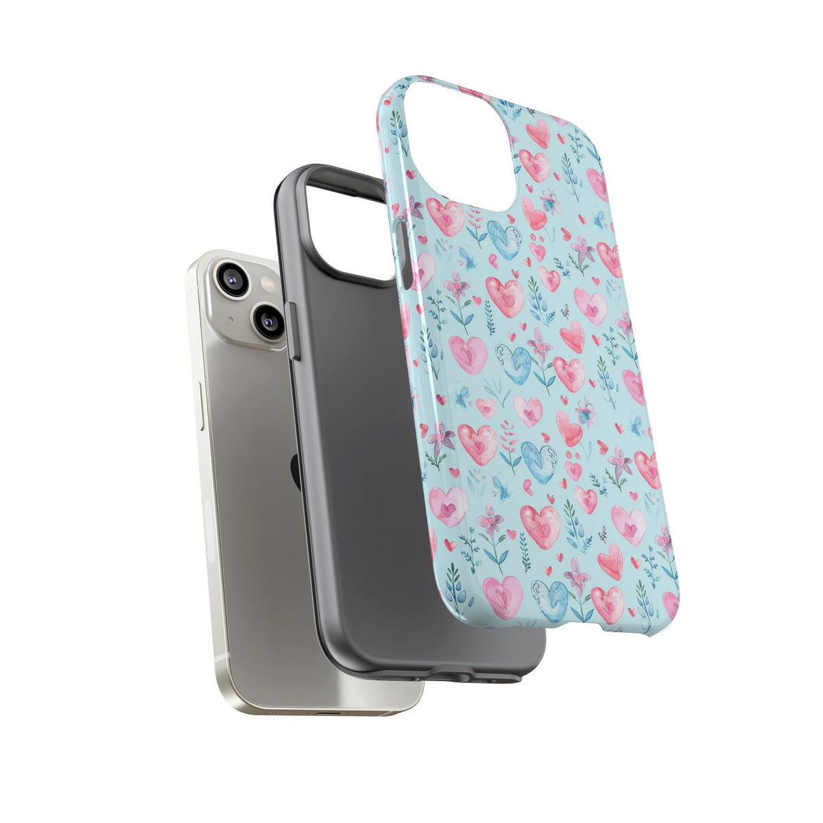 Heart Pattern Phone Case – Stylish & Loving Design for Your Device 228