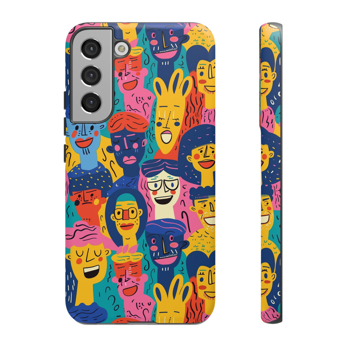 Happy Faces Phone Case – Joyful and Cheerful Design for a Bright Look 6