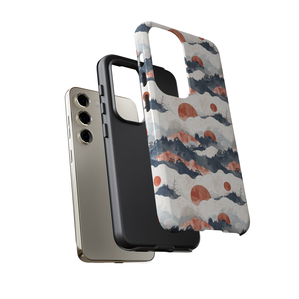 Japanese Pattern Phone Case – Elegant & Timeless Design for Your Phone 139