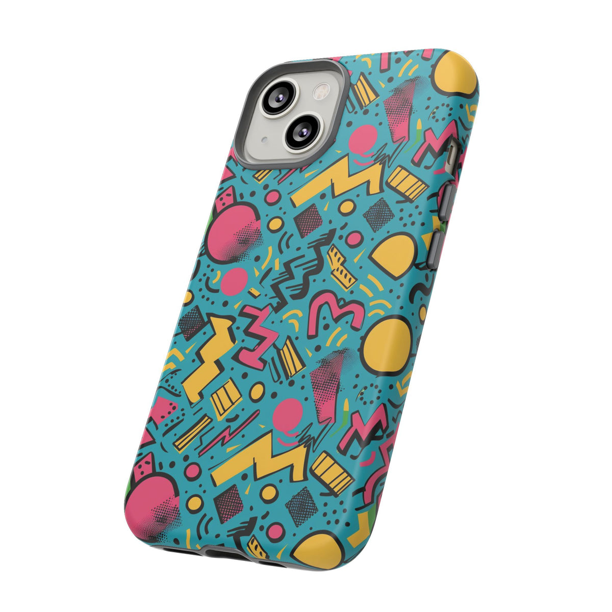 90s Themed Seamless Pattern Phone Case – Embrace Retro Style and Protection 253