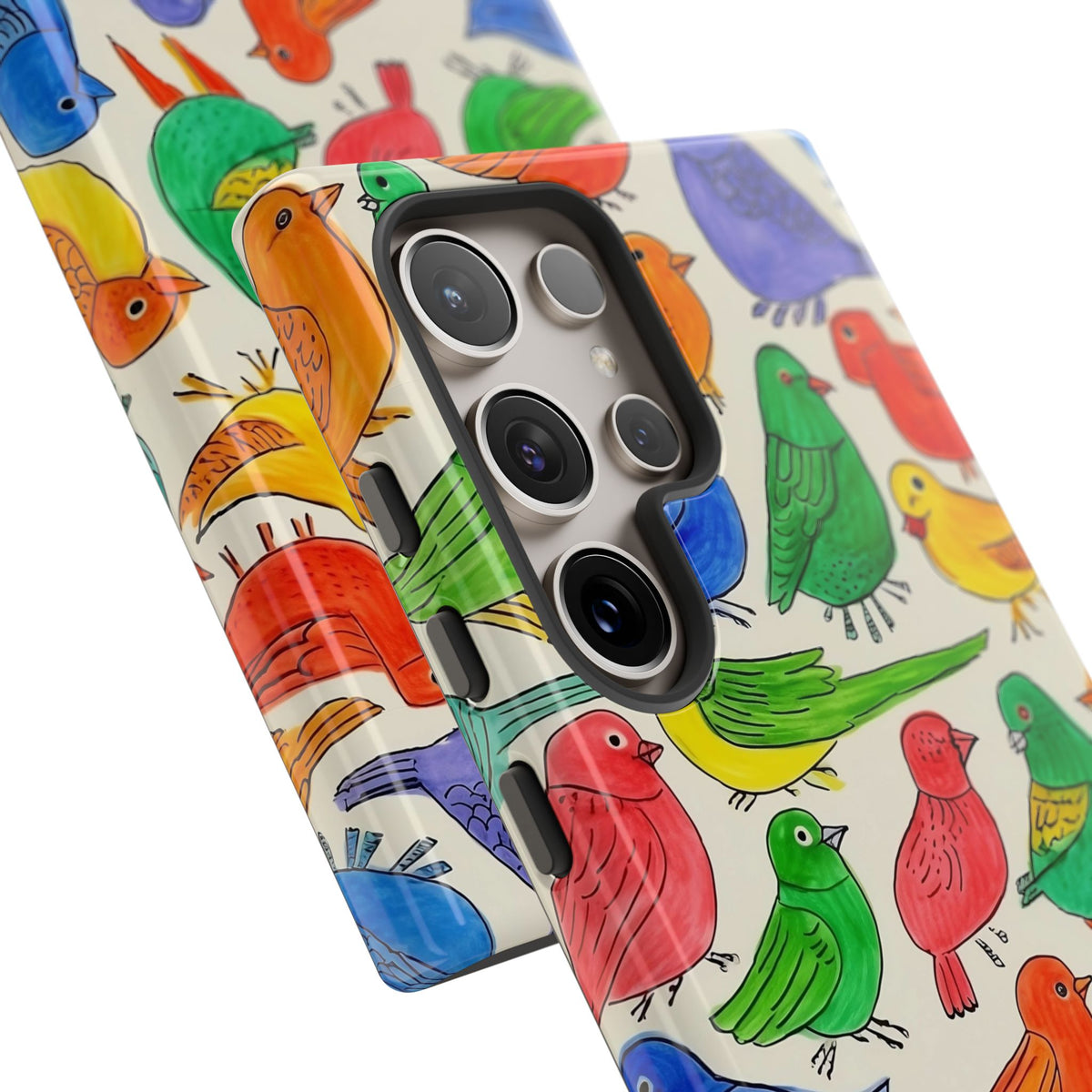 Birds Seamless Pattern Phone Case – Elegant and Timeless Avian Design 2