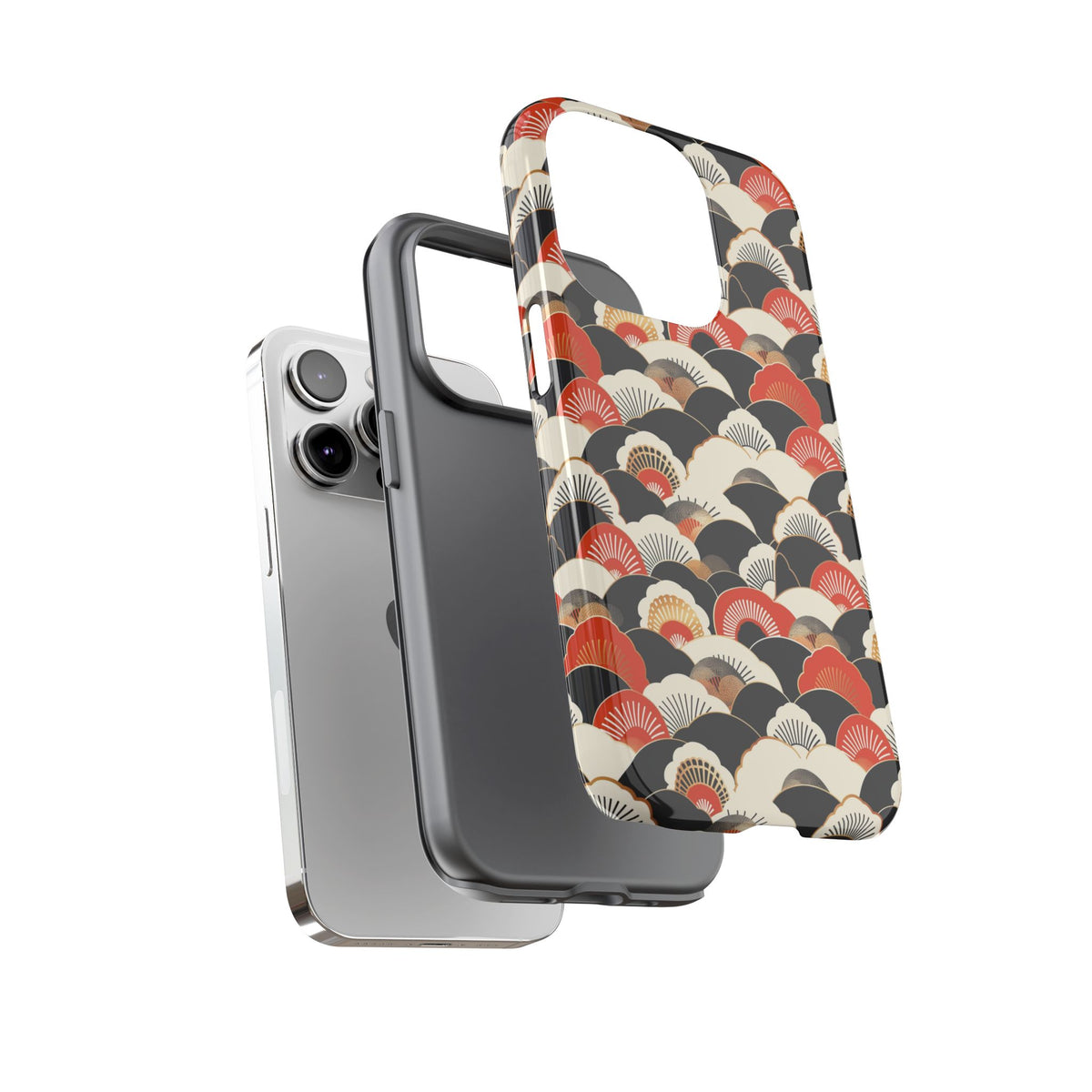 Japanese Pattern Phone Case – Elegant & Timeless Design for Your Phone 080