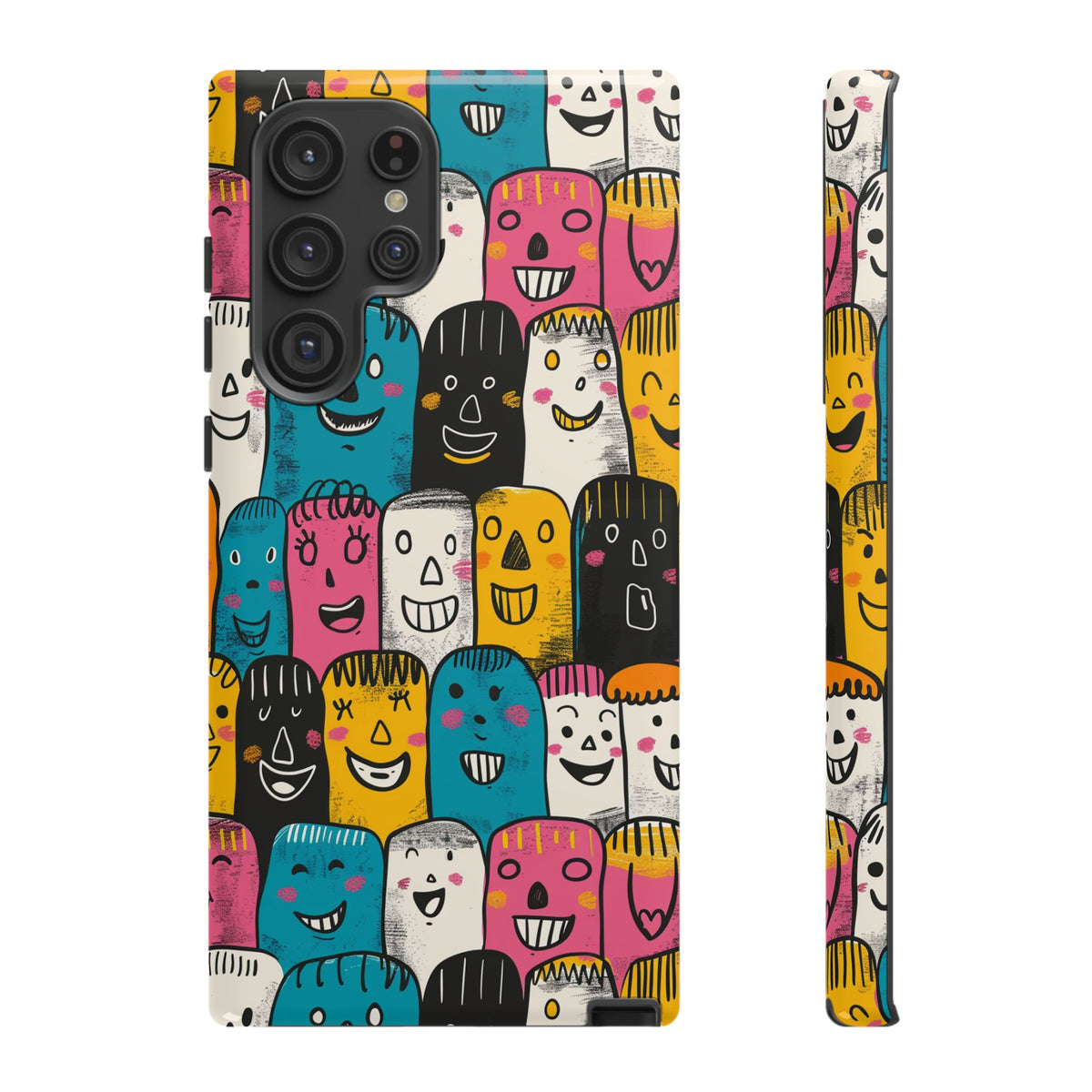 Happy Faces Phone Case – Joyful and Cheerful Design for a Bright Look 5