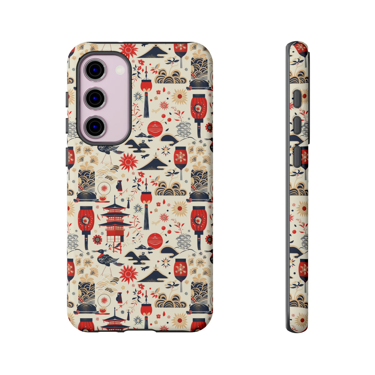 Japanese Pattern Phone Case – Elegant & Timeless Design for Your Phone 024