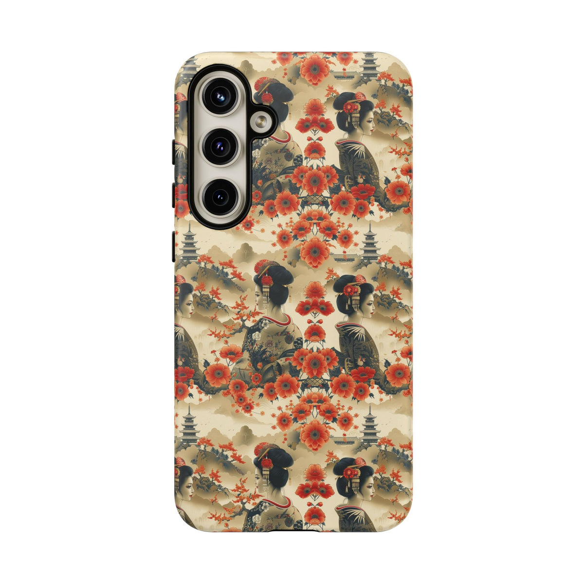 Japanese Pattern Phone Case – Elegant & Timeless Design for Your Phone 066