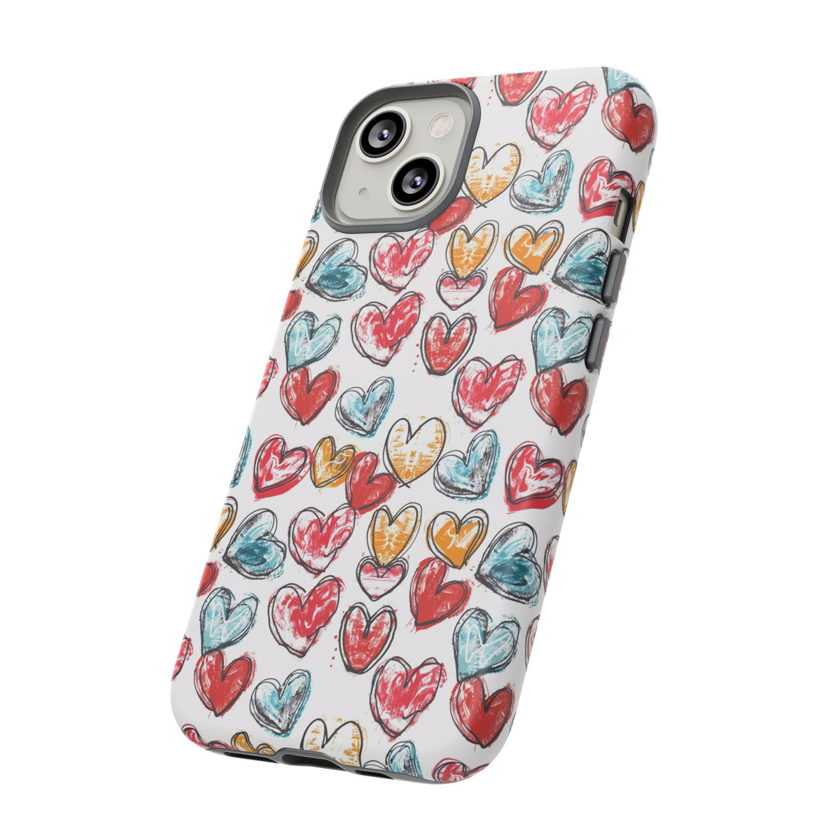 Heart Pattern Phone Case – Stylish & Loving Design for Your Device 235