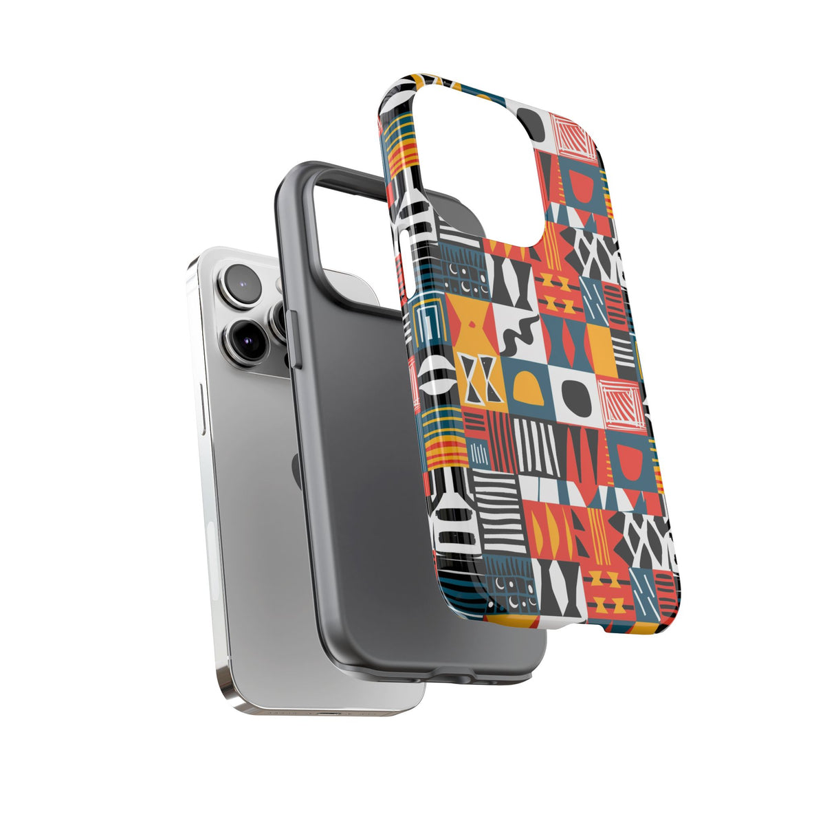 Stylish African Pattern Phone Case – Unique and Vibrant Protection 076