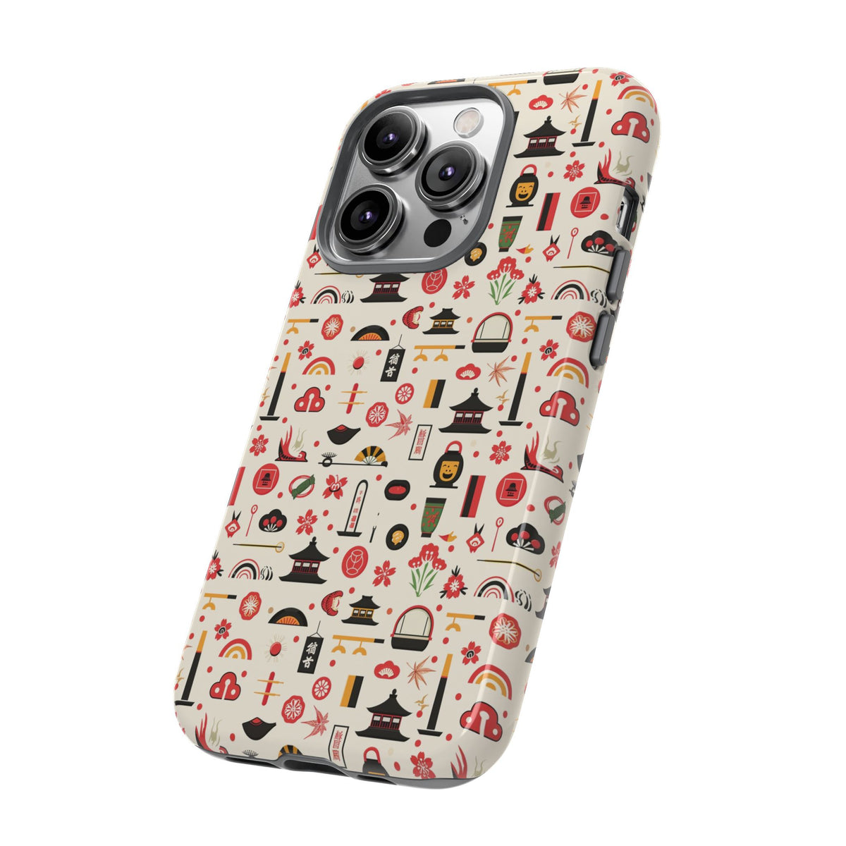 Japanese Pattern Phone Case – Elegant & Timeless Design for Your Phone 100