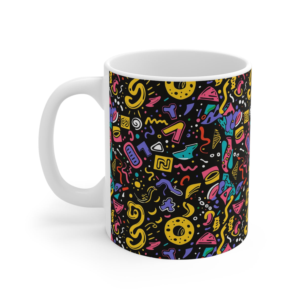 90s Retro Coffee Mug - Full Wrap Design 546