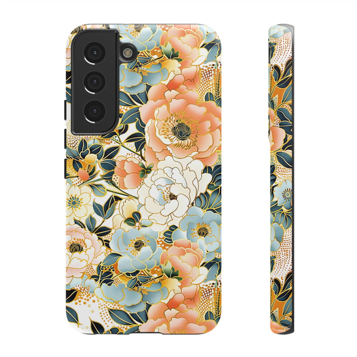 Japanese Blossom Asian Floral Design Phone Case – Elegant Floral Phone Cover 5