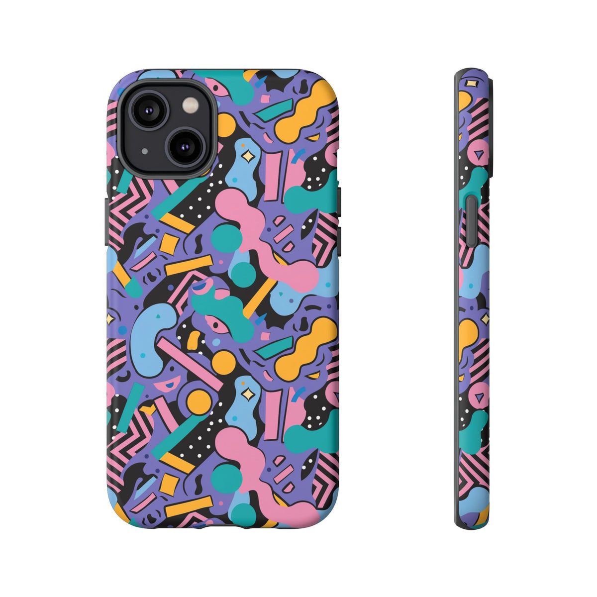 90s Themed Seamless Pattern Phone Case – Embrace Retro Style and Protection 234