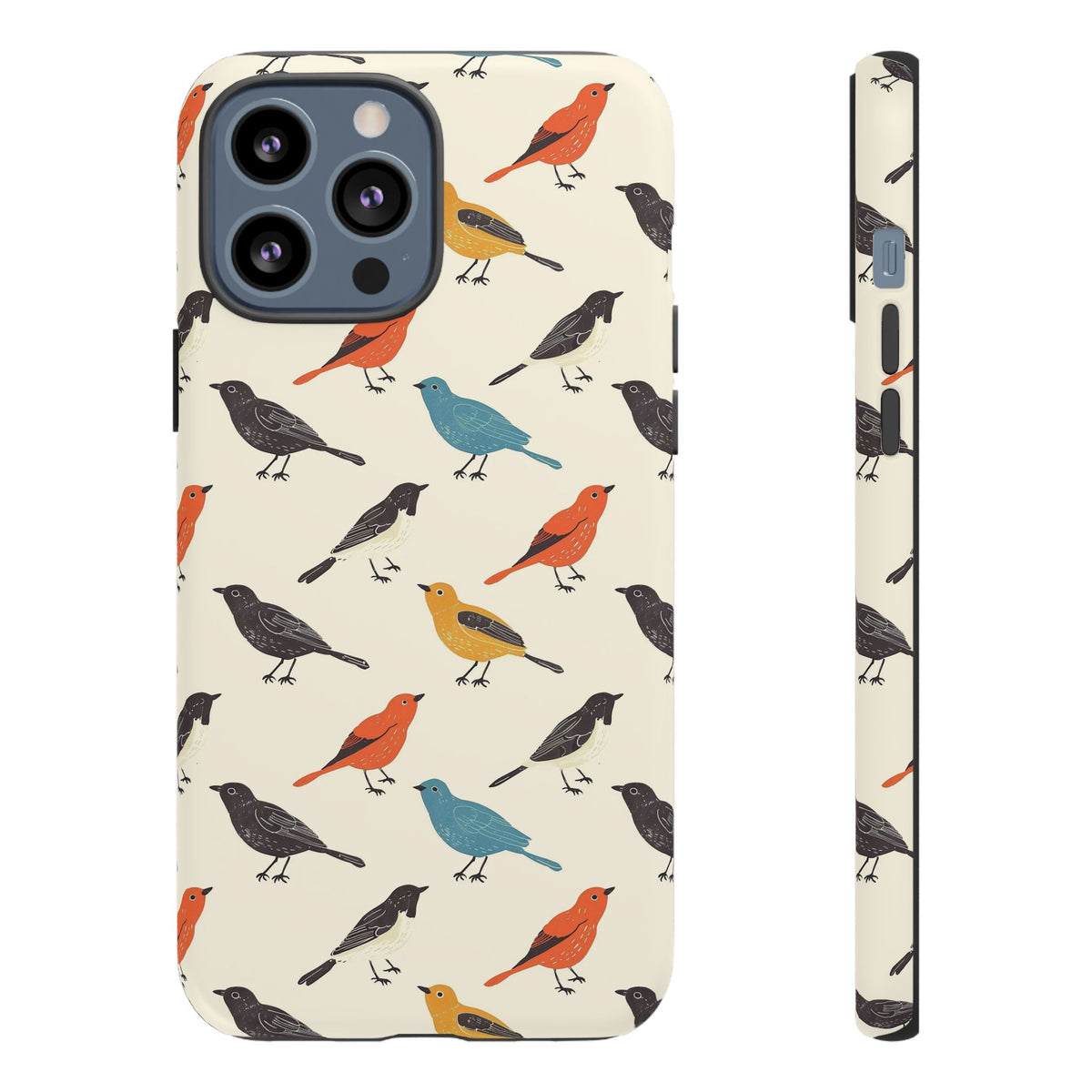 Birds Seamless Pattern Phone Case – Elegant and Timeless Avian Design 5