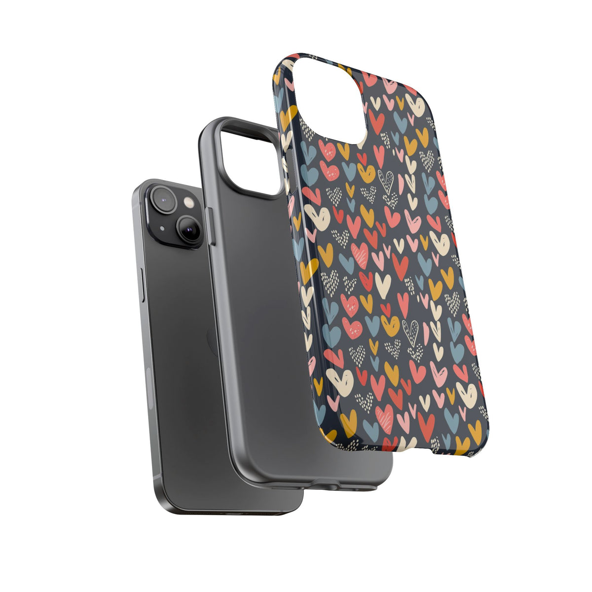 Heart Pattern Phone Case – Stylish & Loving Design for Your Device 816