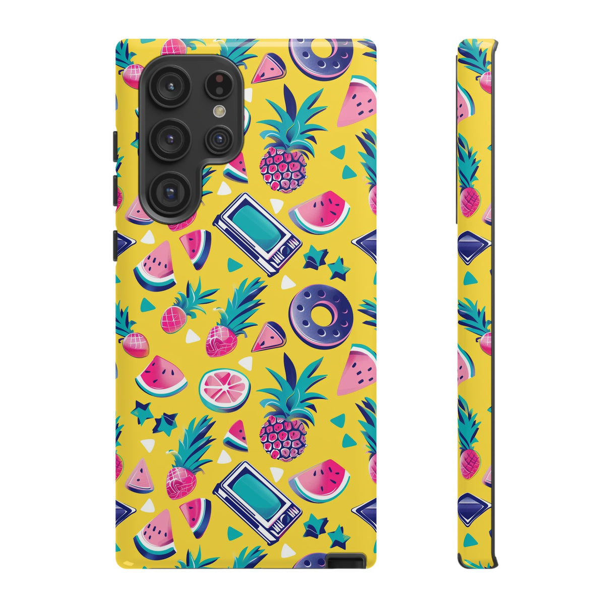 90s Themed Seamless Pattern Phone Case – Embrace Retro Style and Protection 255