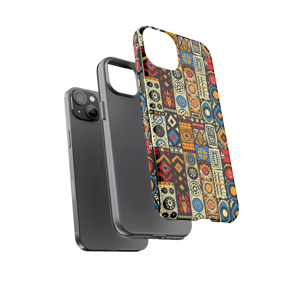 Stylish African Pattern Phone Case – Unique and Vibrant Protection 206