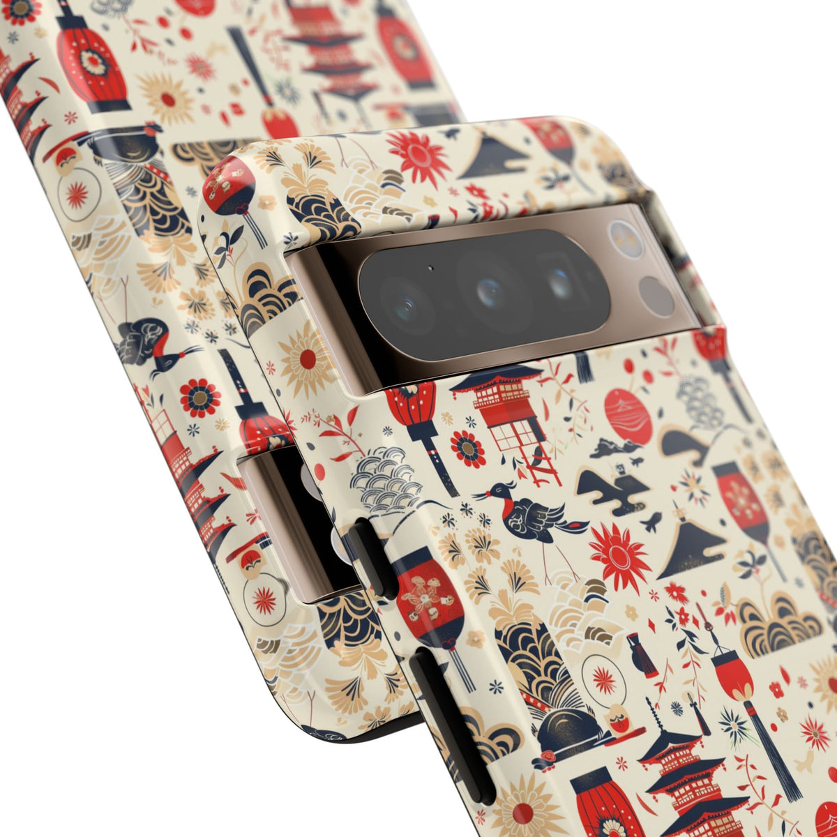 Japanese Pattern Phone Case – Elegant & Timeless Design for Your Phone 024