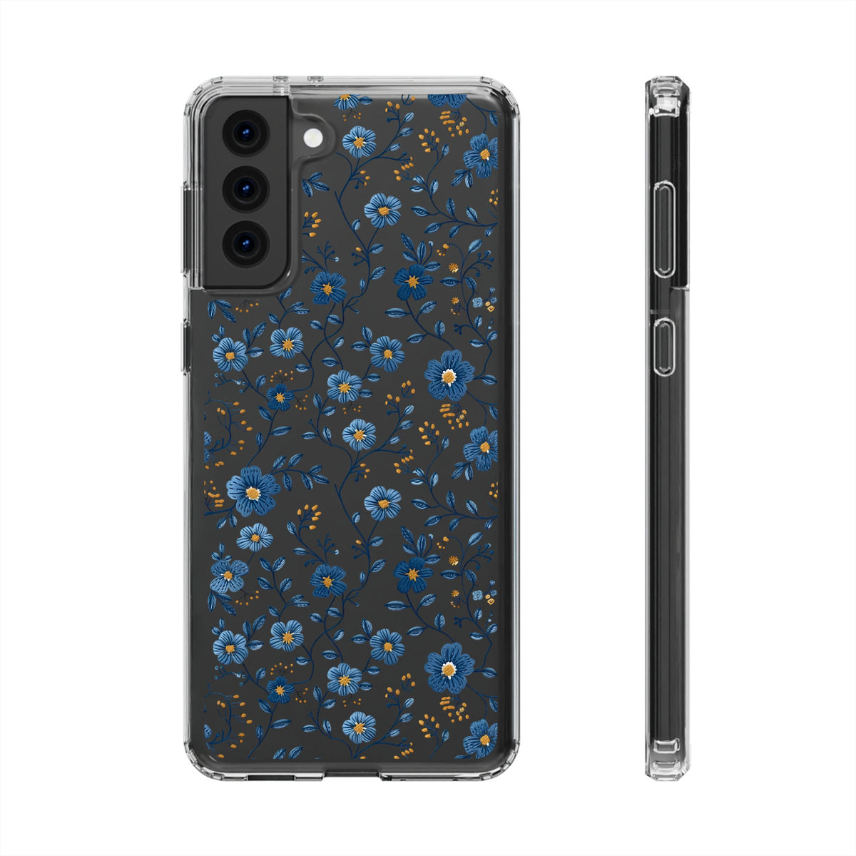 Wild Flowers Garden Stitch Phone Case – Nature-Inspired Floral Design 3