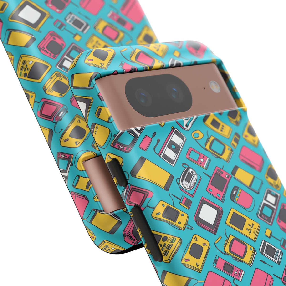 90s Themed Seamless Pattern Phone Case – Embrace Retro Style and Protection 237