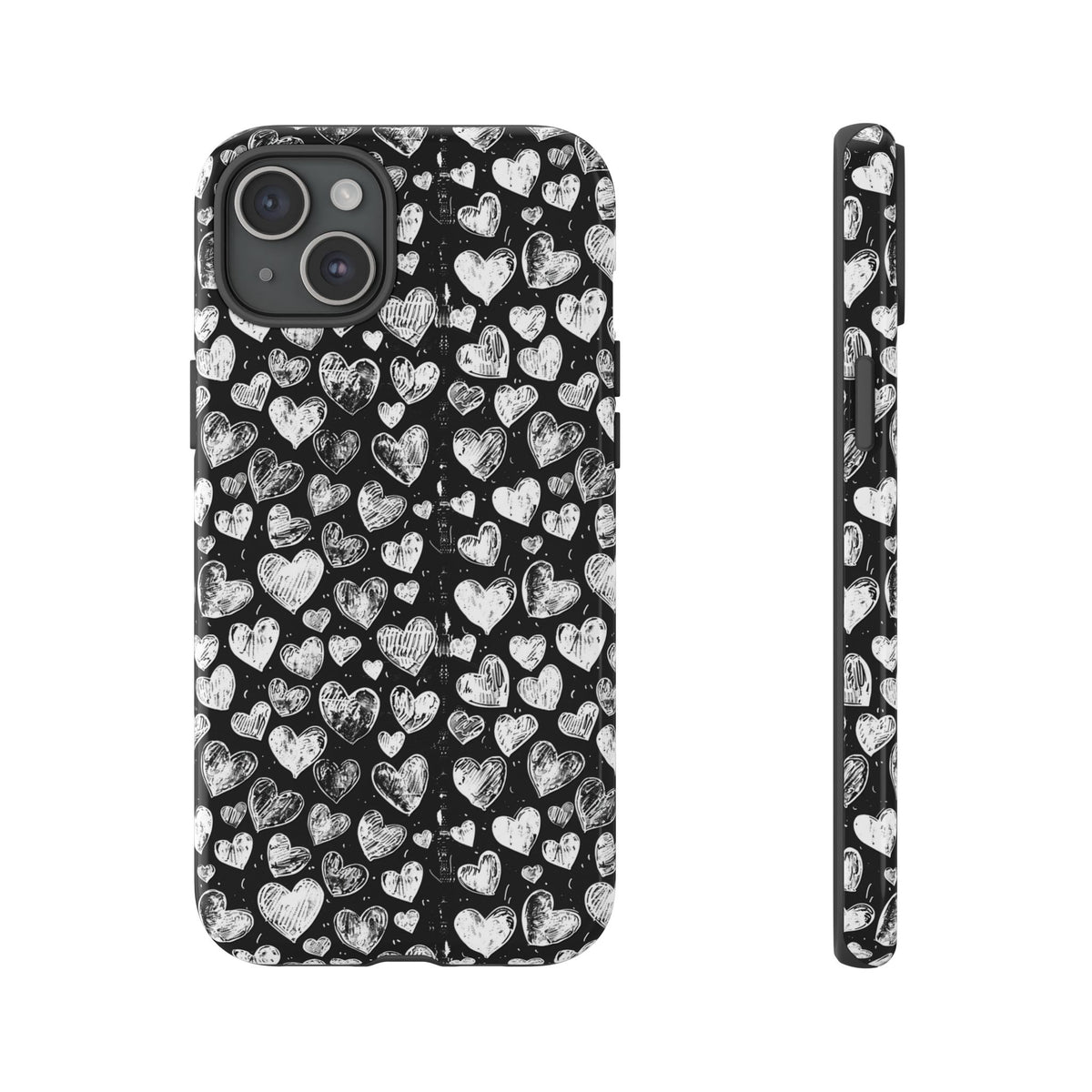 Heart Pattern Phone Case – Stylish & Loving Design for Your Device 815