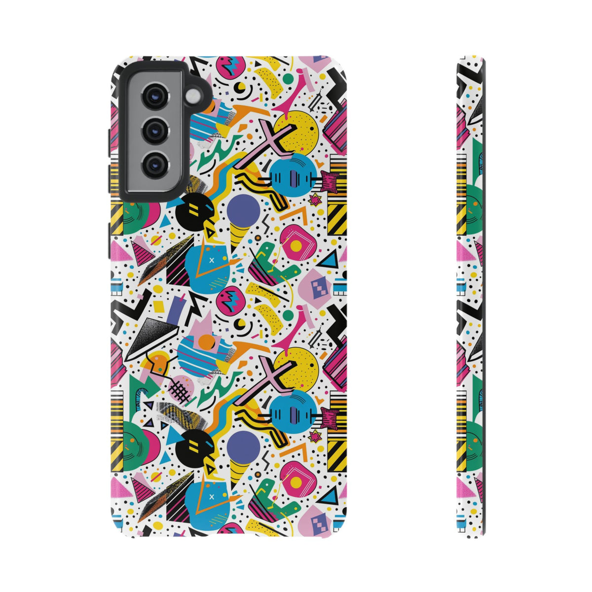 90s Themed Seamless Pattern Phone Case – Embrace Retro Style and Protection 225